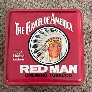 Red Man Chewing Tobacco Tin